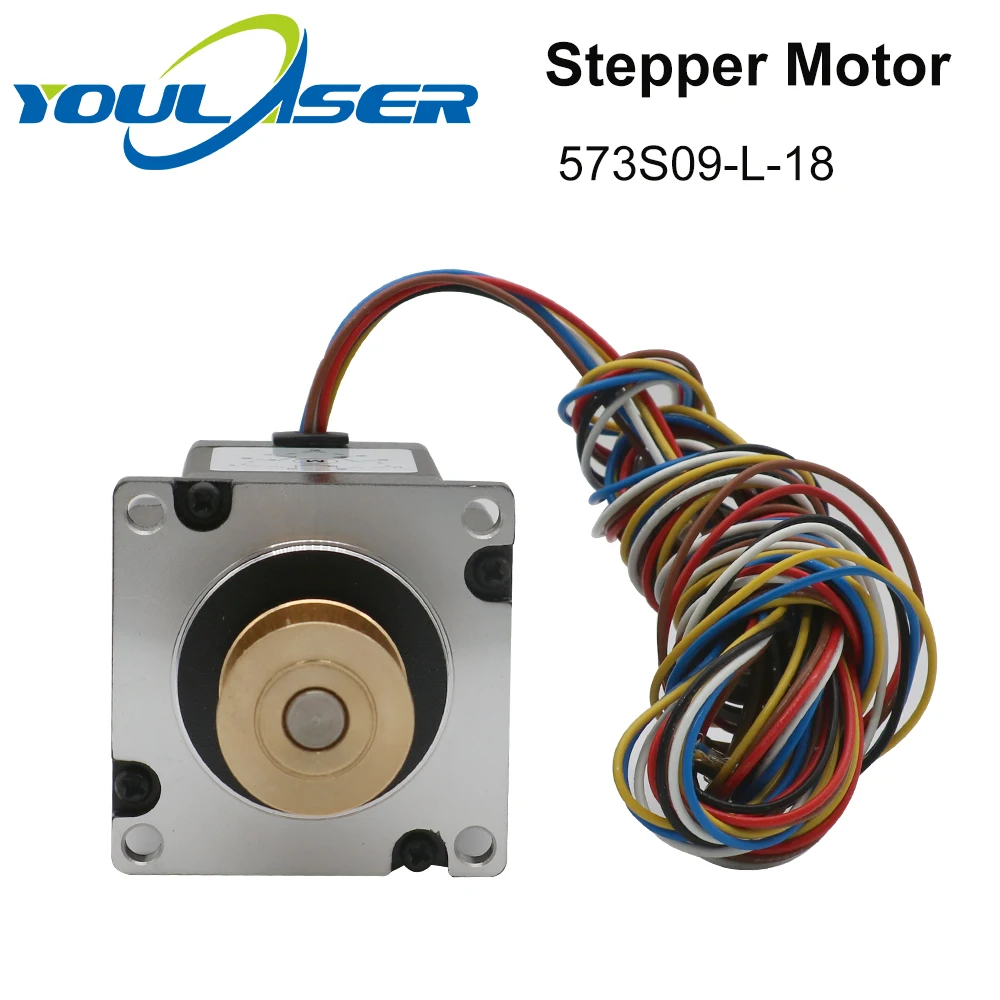 YOULASER Leadshine 3 фазный шаговый двигатель 573S09 L 18 для NEMA23 длина 6 35 А вал 50 мм мм|Шаговый