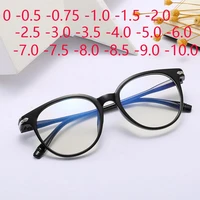 women glasses men myopia eyeglasses resin round clear lens optical spectacle 0 5 1 0 1 5 2 0 2 5 3 0 to 6 0 7 0 8 0
