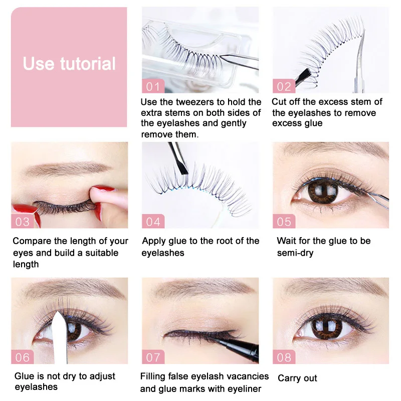 5 пар 3D искусственные ресницы из меха норки мягкие накладные ручной работы для