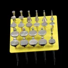 50 штsetDiamond наконечником с покрытием роторная шлифовальная насадка для ювелирных изделий ограночных работах заусенцев алмазные шлифовальные круги точильная головка Стекло