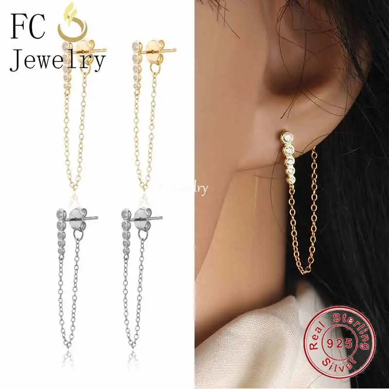 

Серьги-кольца женские из серебра 925 пробы, с кисточками