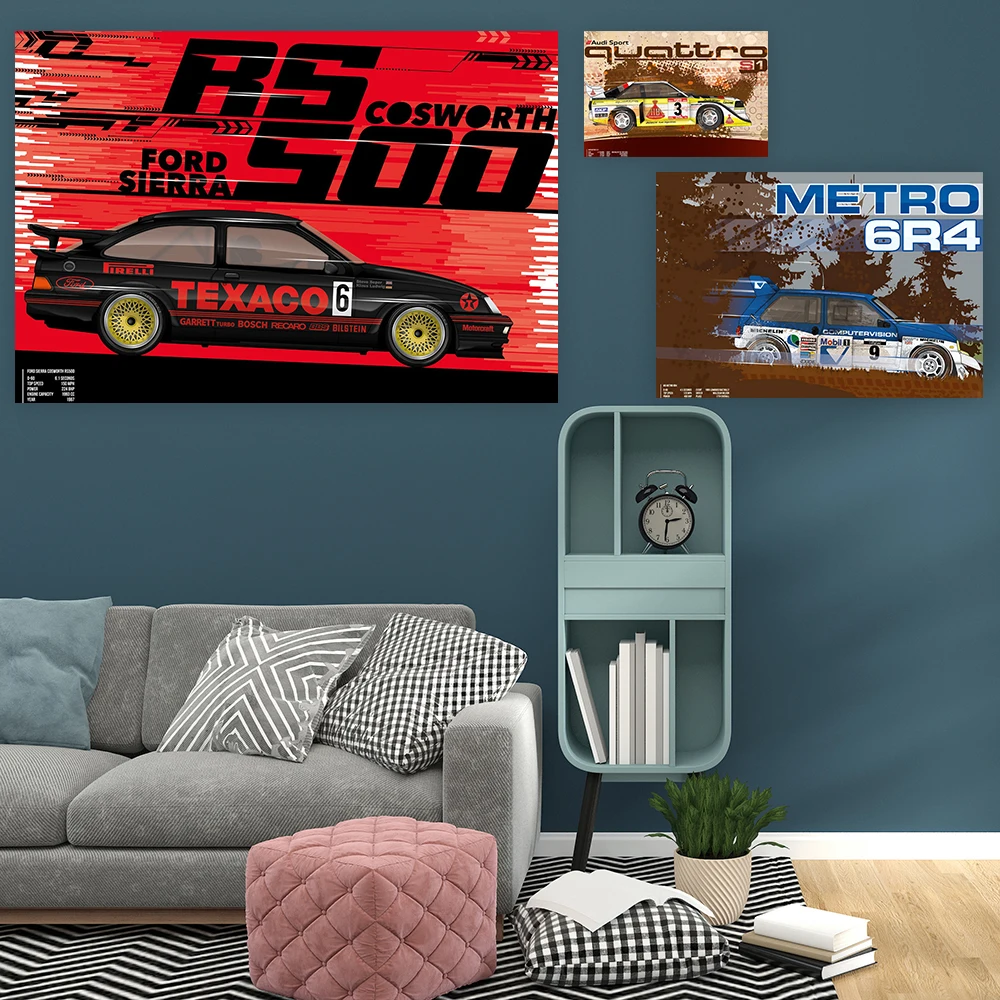 

Lancia Delta S4 - Toivonen/Cresto 1986 Monte Carlo Rally - Wall Art Poster