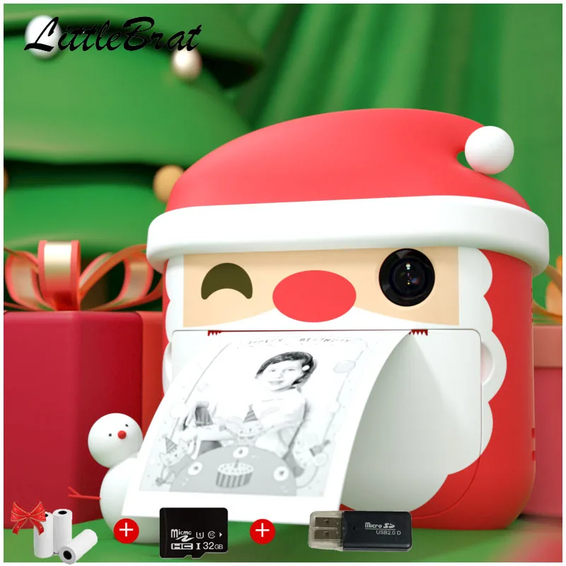 Children's Camera With Print Instant Print Photos Camera Kids Toys Boy Girl Cute Christmas Gift 1080P Video Digital Camera
