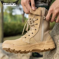 assault spring hight top breathable mountaineering hiking boots 07 combat tactical land war desert military boots men