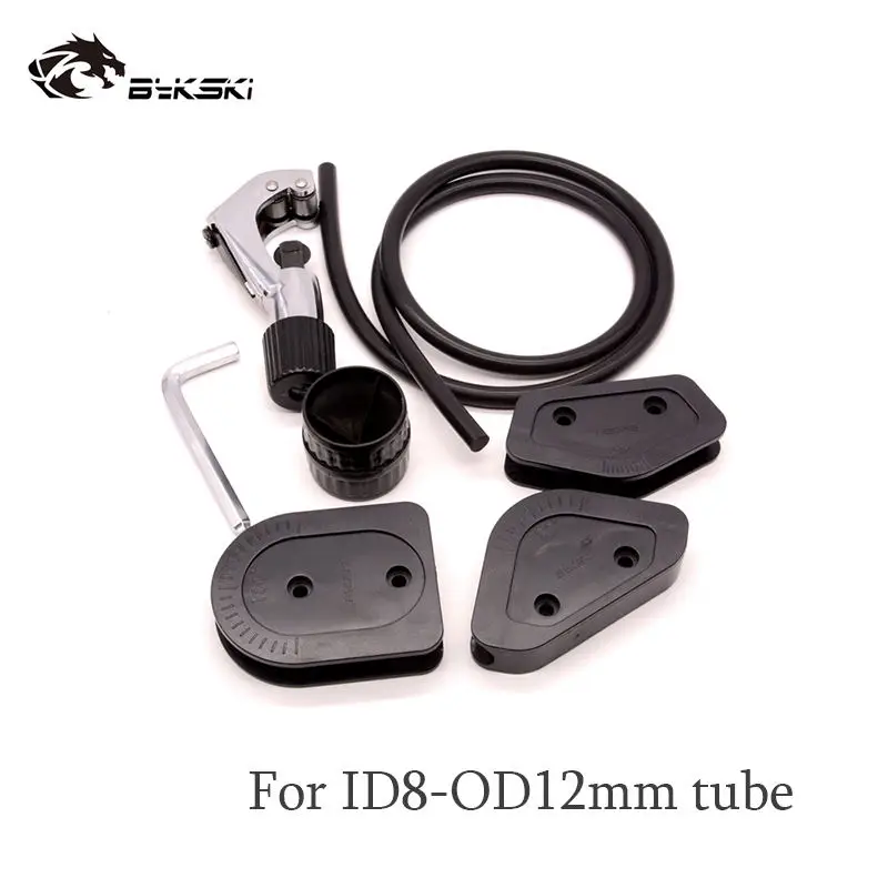 For ID8-OD12mm tube Bykski OD12/14/16 мм акрил/PMMA/PETG жесткий трубы гибочная пресс-форма для торта 10 мм Диаметр формы силиконовые формы жидкостное охлаждение Системы инструмент - Цвет: For ID8-OD12mm tube