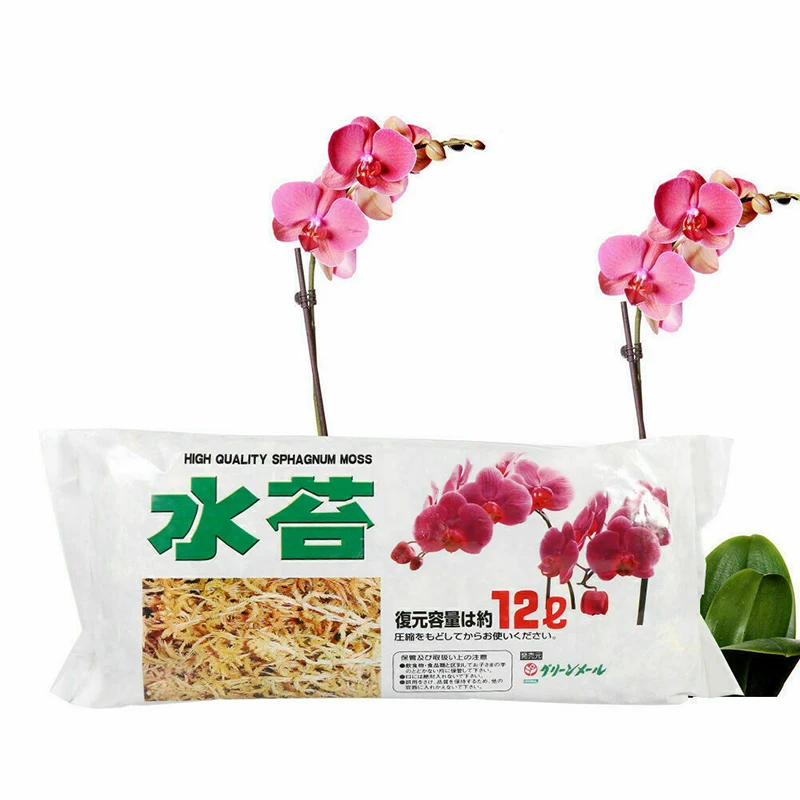 

Garden Supplies 12L Sphagnum Moss Sphagnum Moisturizing Nutrition Organic Fertilizer For Orchid Phalaenopsis Flower