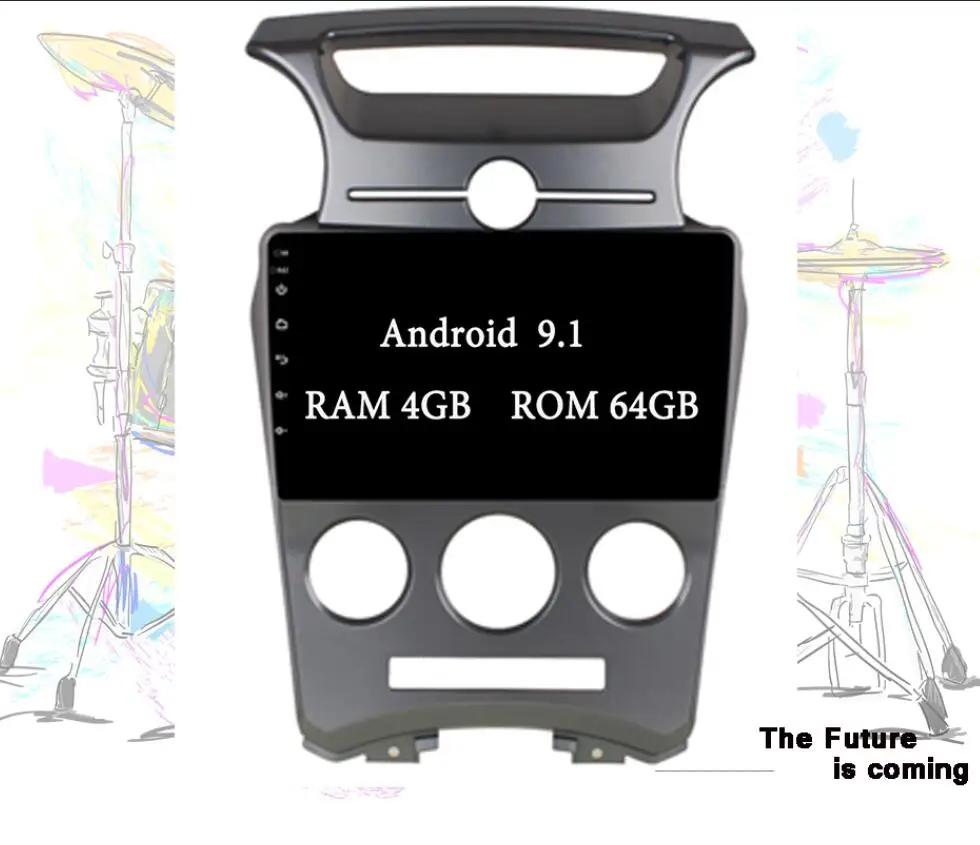 9.0 4G-64G 8Core Ips 2Din 1024*600 Android 10,0 автомобильный DVD авто радио с google play gps navi HU мультимедиа для kia Carens 2007 2008 2009 2010 11 - Цвет: 9.0 4G-64G 8Core