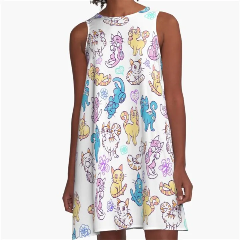 

Fashion Women summer dresses Explosions Bomb Printed A-Line Boho Dress for women harajuku Sexy ladies mini short beach dress