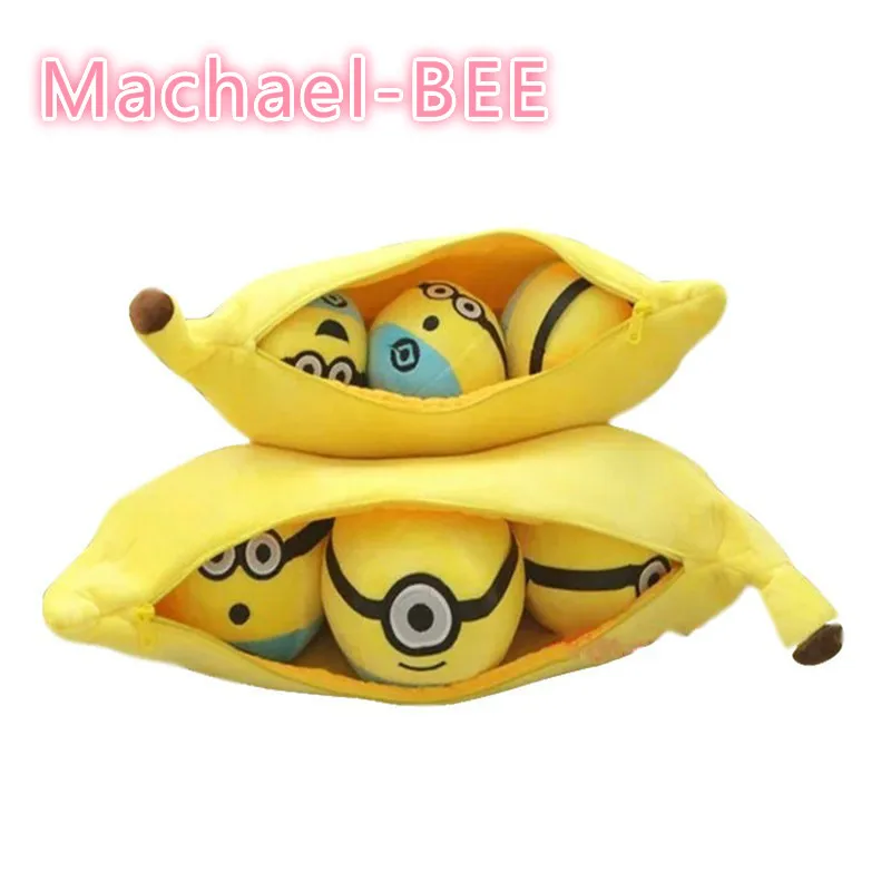 30 см креативные Миньоны горох pod Подушка игрушка плюшевый мини-мешок в виде