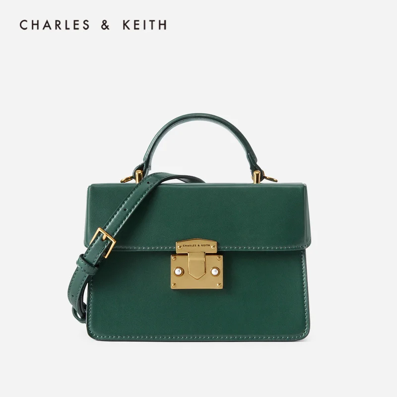 CHARLES＆KEITH Новинка на Лето CK2-50701039-3Женская Сумка Плечо Металлическая Пряжка