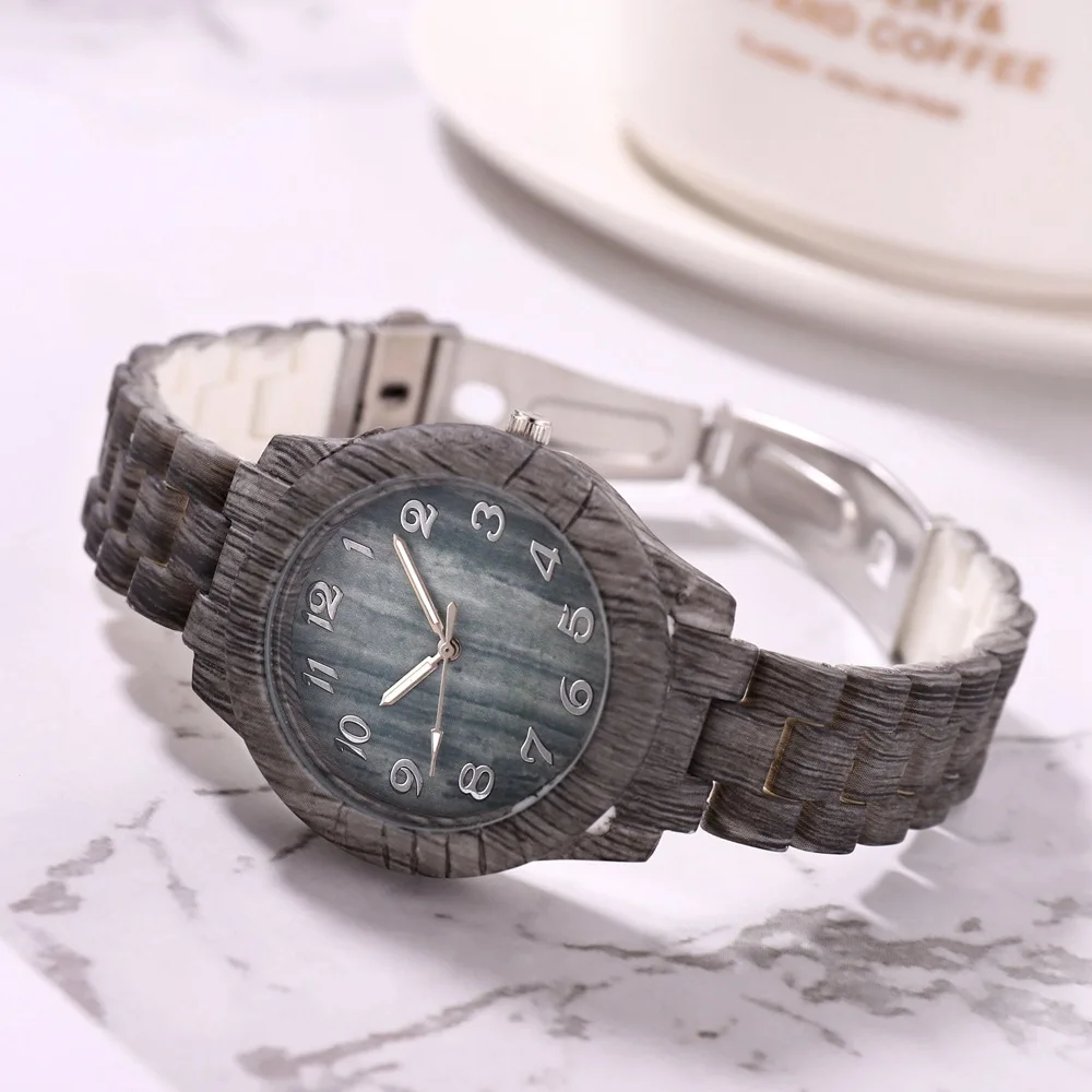 

Women Watches Fashion Wood Color Women's Watch Simple Casual Ladies Watch Silicone Strap Female Clock Relogio feminino relojes