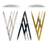 1pcs stainless steel golden ratio ruler calipers eyebrow microblading permanent makeup measure tool mean golden eyebrow divider