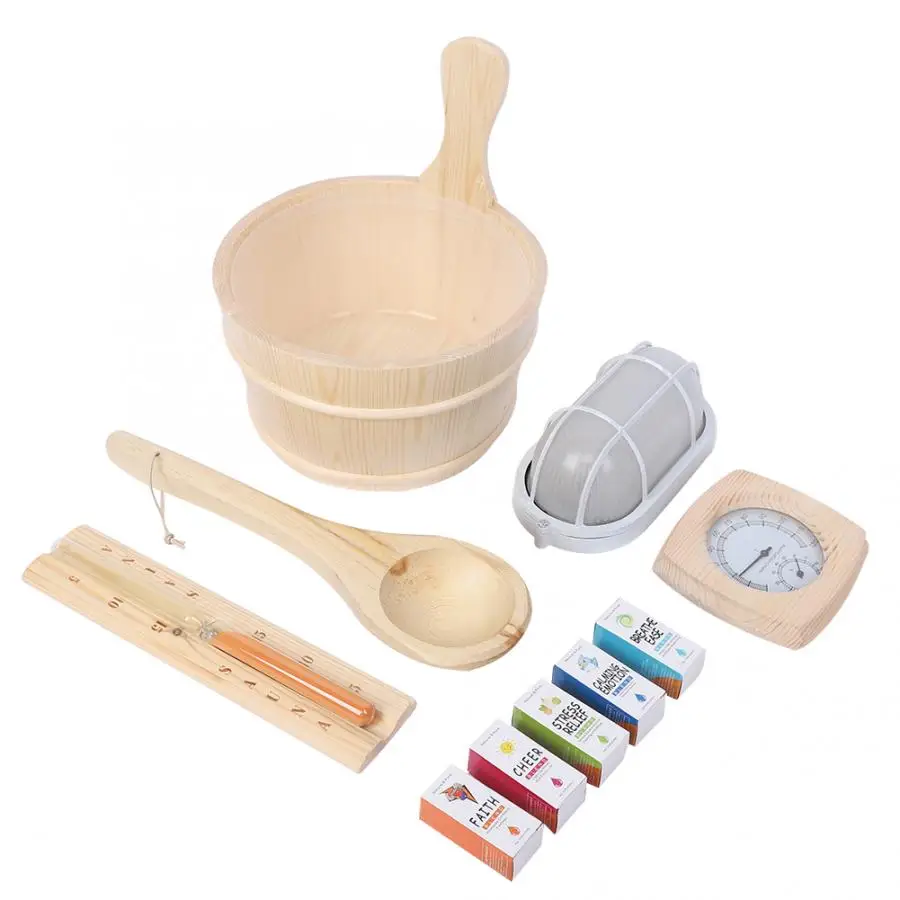 Набор для ванной комнаты деревянный баррель ложка взрывобезопасная лампа