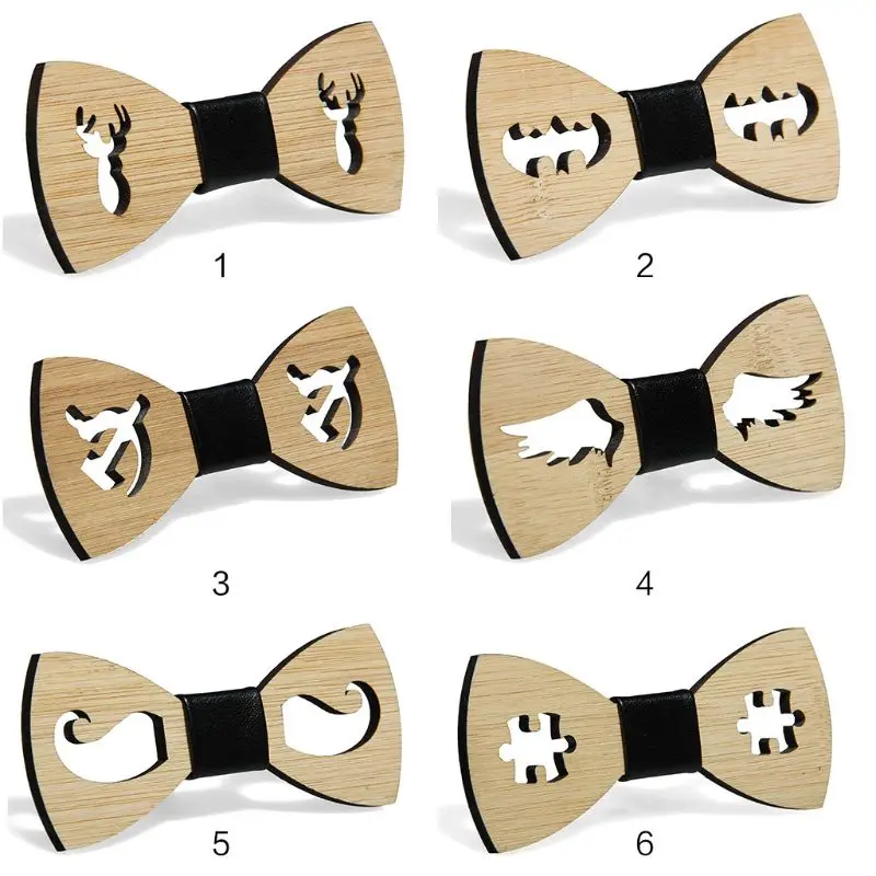 Бамбуковый деревянный галстук-бабочка ручной работы вечерние галстуки-бабочки