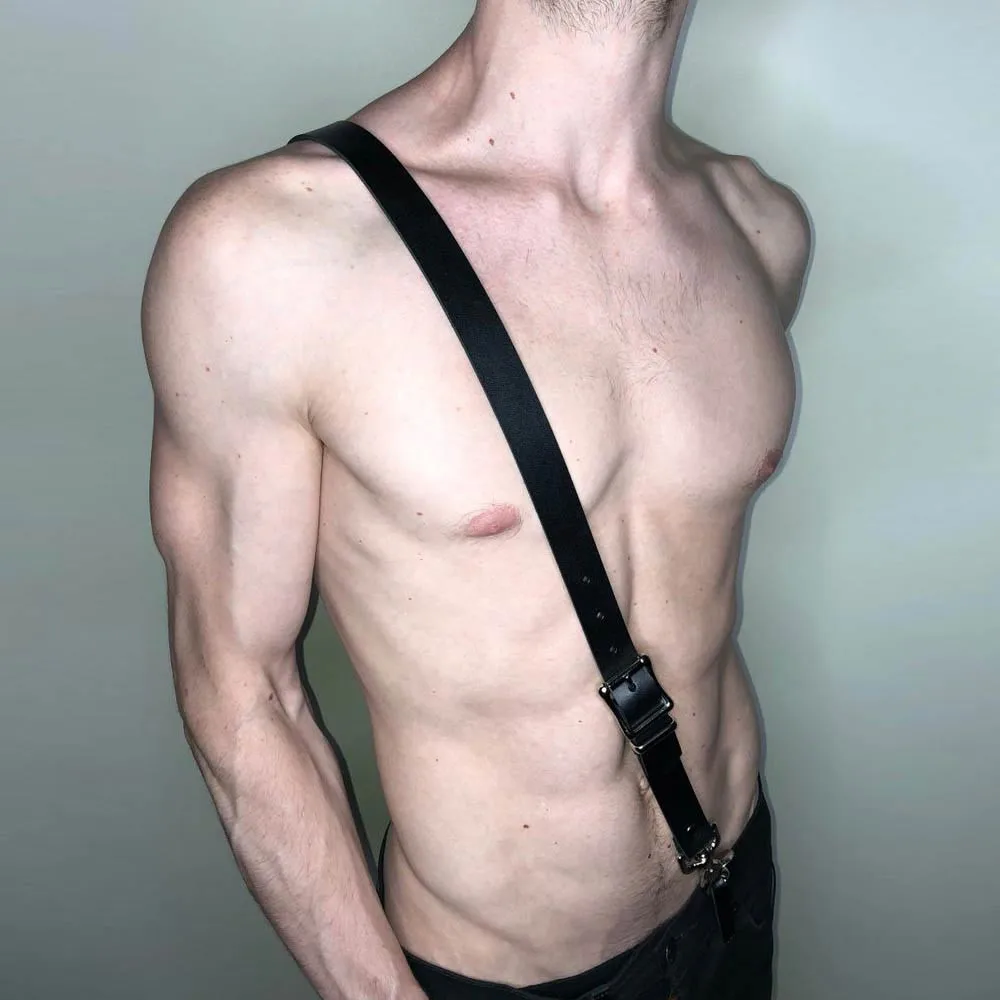 Пикантные Для мужчин гот гей Подвязки для взрослых секс Suspendersleather Регулируемый