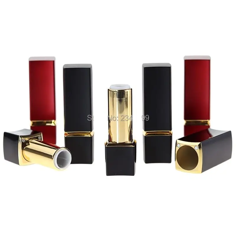 12 1 мм красная пустая губная помада трубка черный магнитный контейнер для
