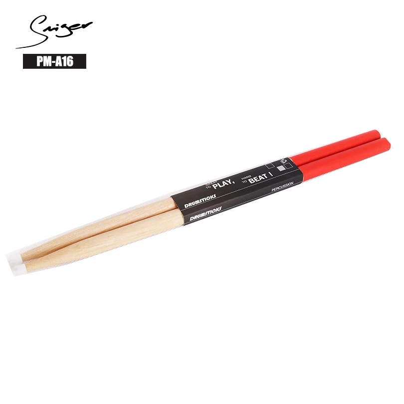 

Smiger Antiskip Maple Drum Sricks 5A With Nylon Tip PM-A16 Maple Drum Sticks 7A One Pair For Drum kit