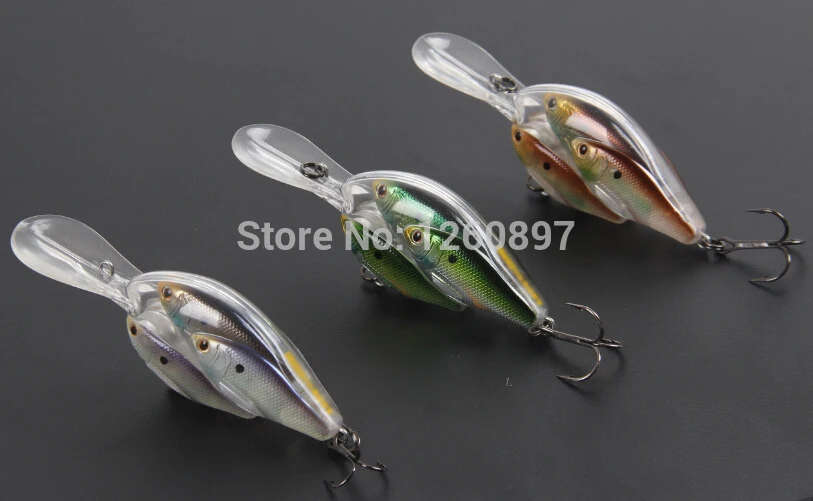 

Кренкбейт, жесткая рыболовная приманка, 65 мм, 18 г, 0-2,5 м, школьная рыболовная приманка, искусственные рыболовные приманки, шумовая модель