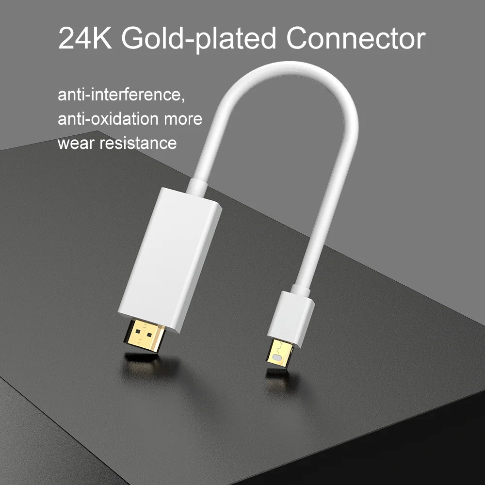 Кабель Mini Displayport HDMI 1080P Thunderbolt конвертер для MacBook Pro Air Apple DP адаптер 1 8 м 3 м|mini displayport