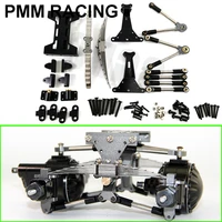 metal rear axle suspension assembly outfit kit for tamiya 114 rc truck tipper scania actros lesu man actros r470 r620 f16 parts