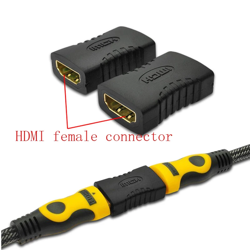1000 шт./лот переходник-удлинитель с внутренней резьбой для HDTV HDCP 1080P hdmi-совместимый