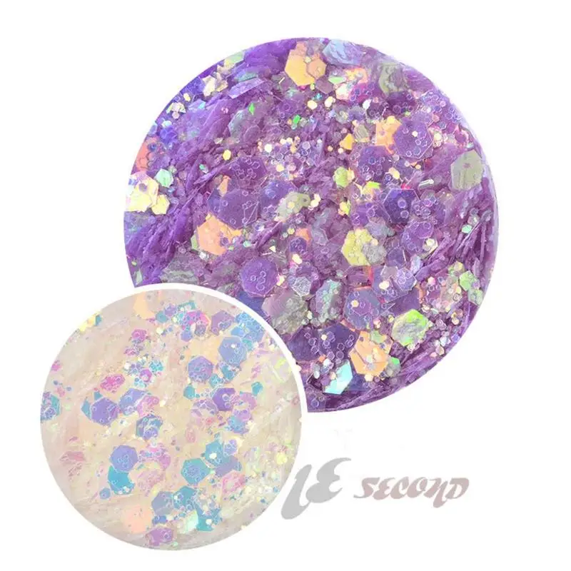 Хамелеоновые Блестки для ногтей 1 коробка блестки УФ гель украшения цветной