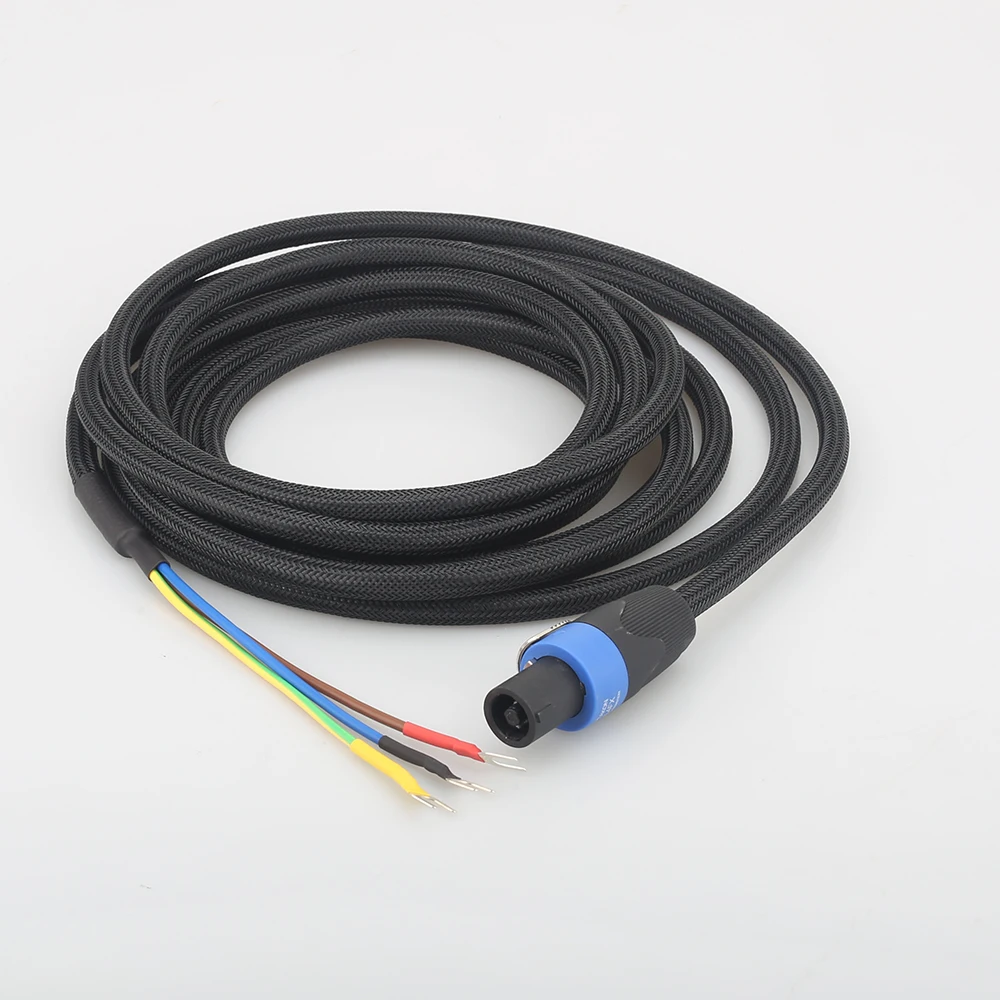 High Quality Audiocrast SBC01 Subwoofer cable 3 Wire Sub Speaker Cable Speakon to Spade end for REL/MJ Acoustics | Электроника