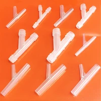 2pcslot 4 10mm oblique y type hose tee plastic hose silicone tube water pipe connectors s701 joint aquarium parts drop shipping