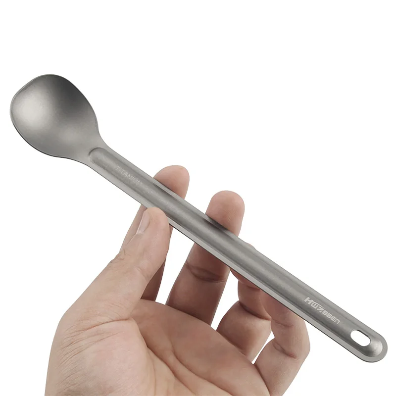 Отдых на природе Титан сплав суп утварь столовые приборы полезные открытый ложки