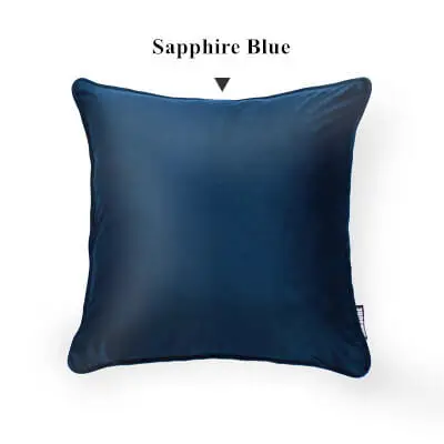 Sapphire Blue LeRadore роскошный однотонный велюровый чехол для подушки, Наволочки для подушек, домашний клуб, компания, декоративный текстиль, 50*50 см, 60*60 см, 70*70 см - Цвет: Sapphire Blue