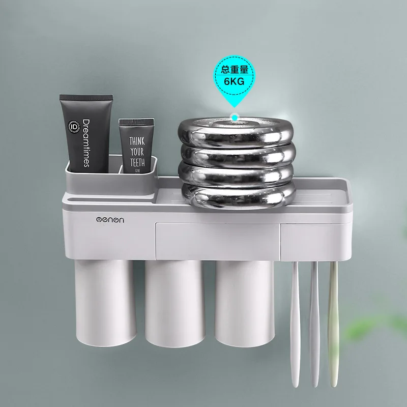 

Bathroom Accessories Set Toothbrush Holder Wall Mount Stand Storage Holder Toothbrush Toothpaste Shaver Storage Rack Organizer