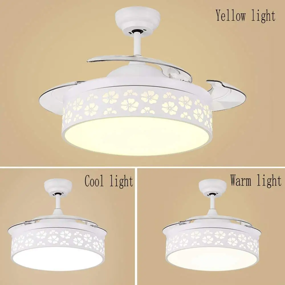 42-дюймовая современная люстра потолочные вентиляторы светодиодный ными лампами