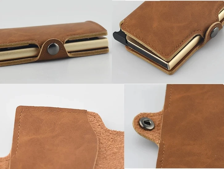 Casekey бизнес мужской кредитный держатель для Карт RFID чехлы карт автоматические