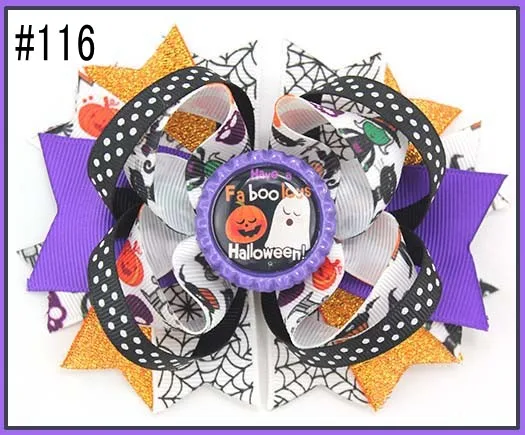 Бесплатная доставка B Группа 60 шт бутик для Хэллоуина банты волос на День