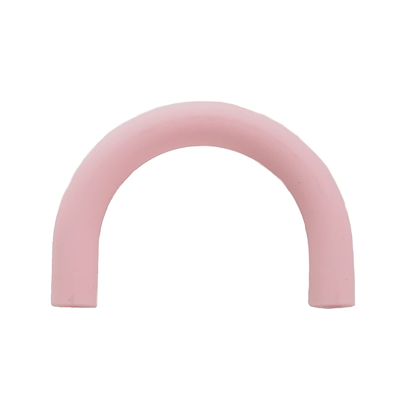 Candy Pink Chengkai 5 шт. U трубка силиконовый Прорезыватель бусины Сделай Сам ручной работы детская соска пустышка Прорезыватель подвеска стрейч жевательный уход игрушечный бисер - Цвет: Candy Pink