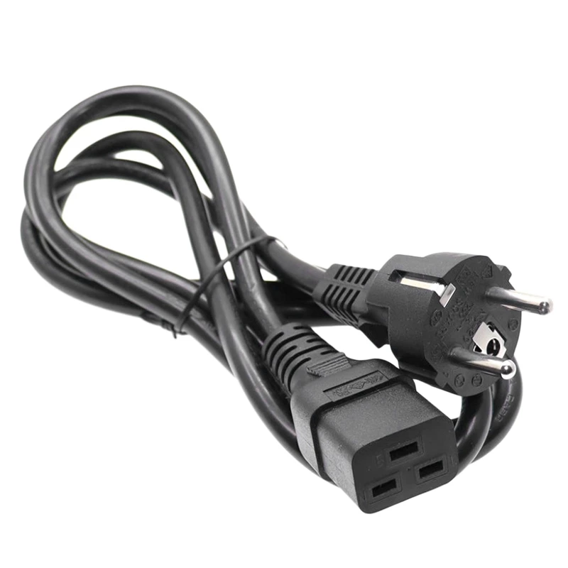 

Удлинительный шнур IEC 320 C19 для европейской штепсельной вилки Schuko с 2 зубцами для детской модели PDU, подключен к кабелю питания переменного то...