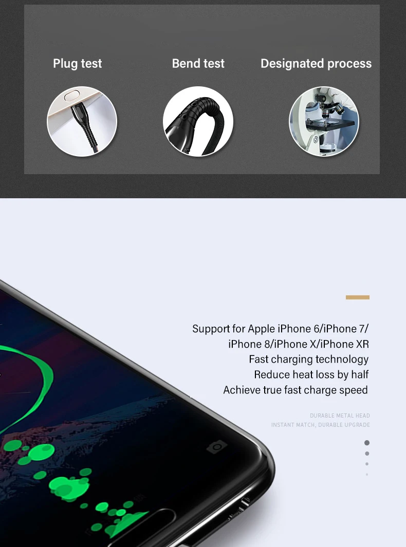 5A usb type-C светодиодный кабель для быстрой зарядки Micro USB type-C для huawei mate 20 Pro P20 samsung Xiaomi