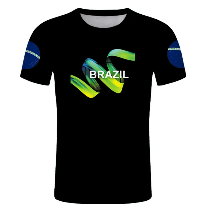 Футболка мужская с принтом в бразильском стиле тенниска из зеленой ленты майка