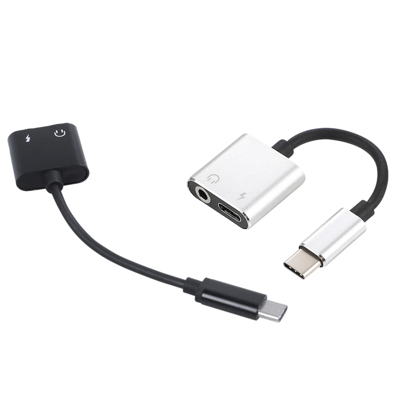 2x адаптер тype C Aux вывода с разъемом USB Type-C до 3 5 мм разъем для наушников Xiaomi Mi 6 без