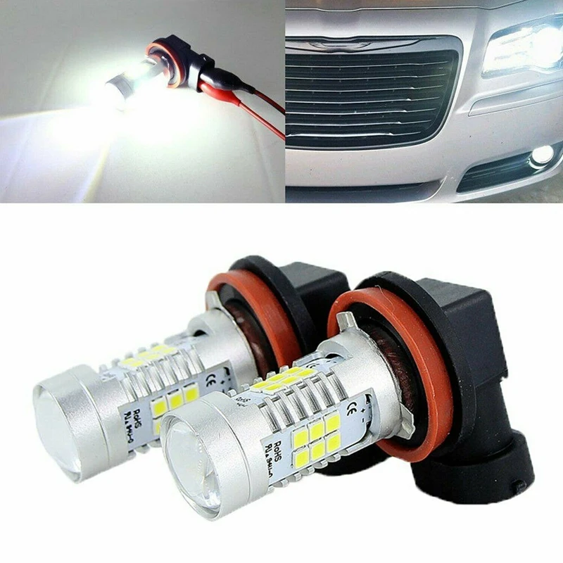 

2X LED Fog Light Bulb H8 H9 H11 CREECOB Super Bright LED Fog Lamps Bulb 6000K High Power 200W Lamps White