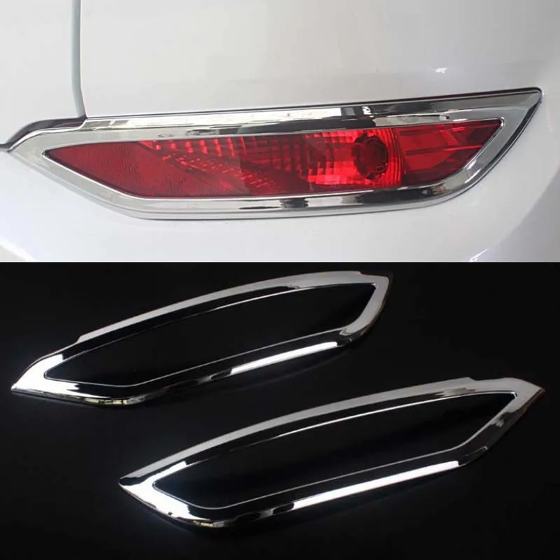 Для Hyundai Tucson 2015 2016 abs Хромированная после того как задний противотуманный фонарь