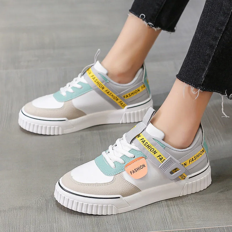 

Spring Vulcanized Small White Shoes Women's Shoes2021New Korean Version Popular Student Running Shoes Sports Leisure Board Shoes