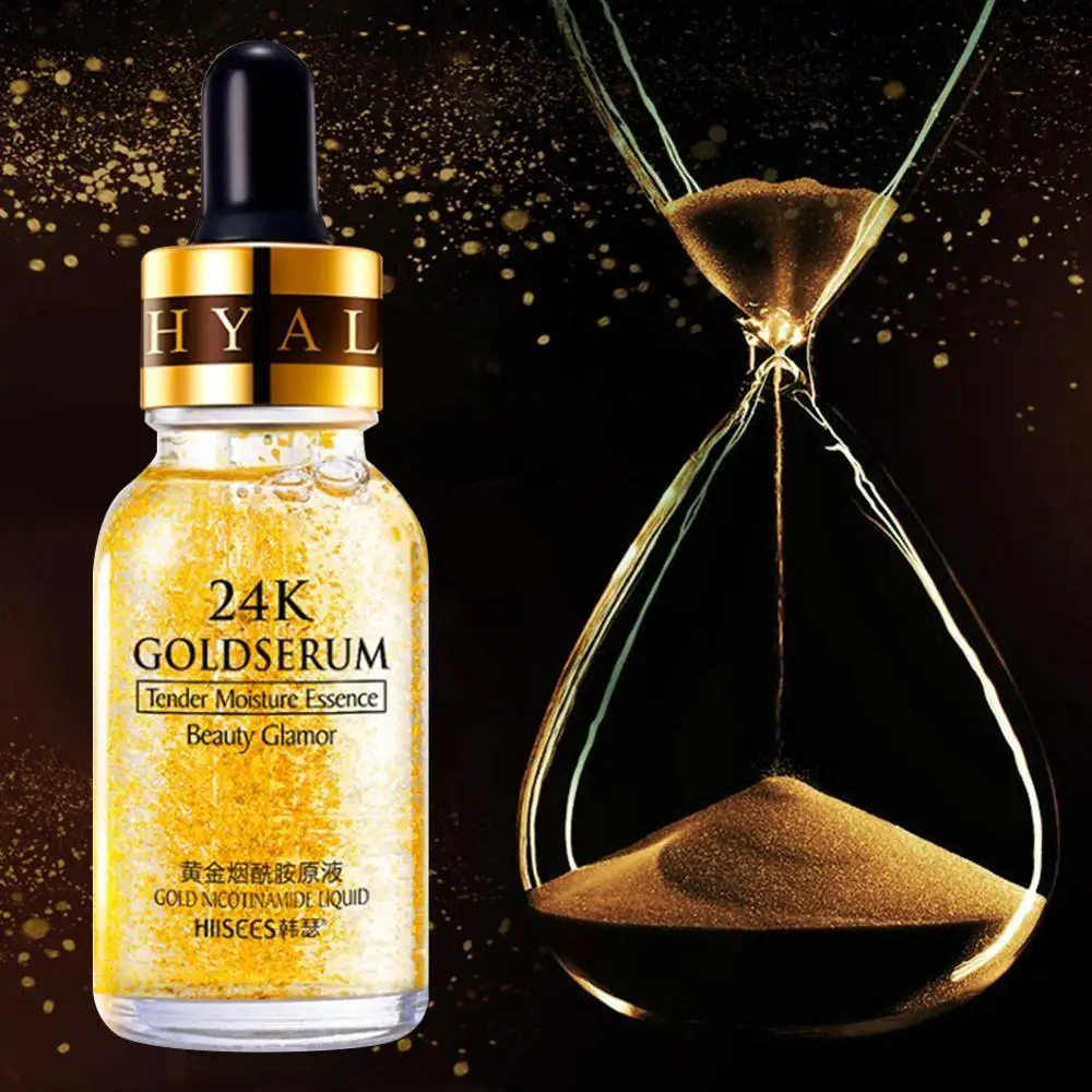 24-каратный Золотой праймер для макияжа увлажняющий крем пор сыворотка лица масло