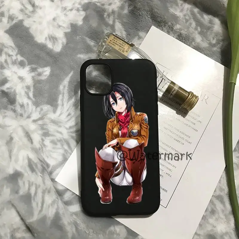 Чехол для телефона Mikasa Ackerman IPhone 12 11 Pro Max 7 8 6 6s Plus X Xs Xr 5 5s Se 2020 силиконовый чехол |
