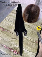 mens fur mink hat ear protectors are still breeding mink comfortable and warm