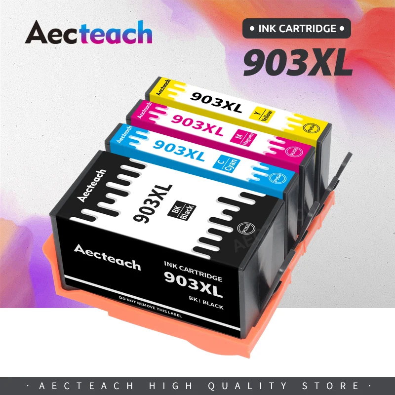 Aecteach 903 XL полный картридж для HP 903XL 903xl совместимый Officejet Pro 6950 6960 6970 6975