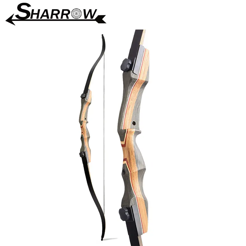 

62inch Archery Recurve Bow 30-50lbs Takedown Wooden Riser Bamboo Core Limbs American Hunting Shooting Accessories