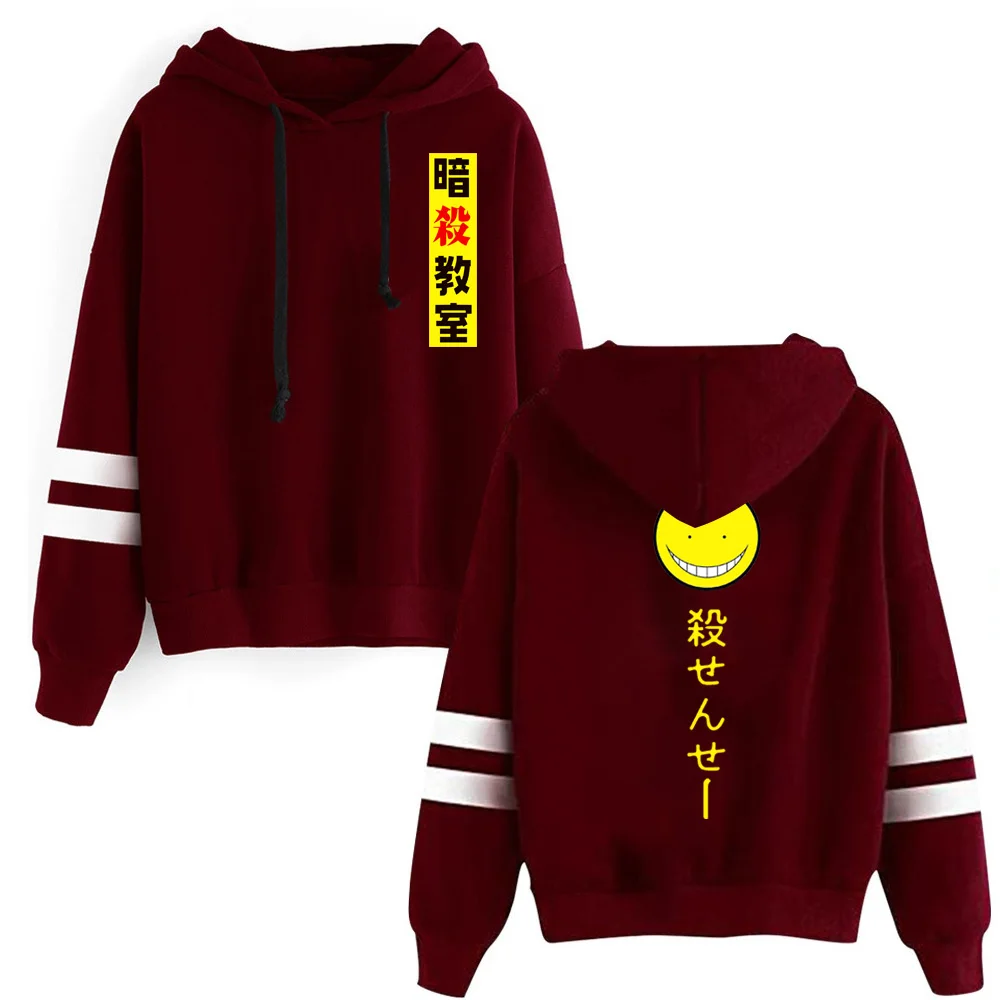 

Japan Anime Assassination Classroom Print Men Hoodies Sweatshirt Akabane Karma Streetwear Pullover Hoody