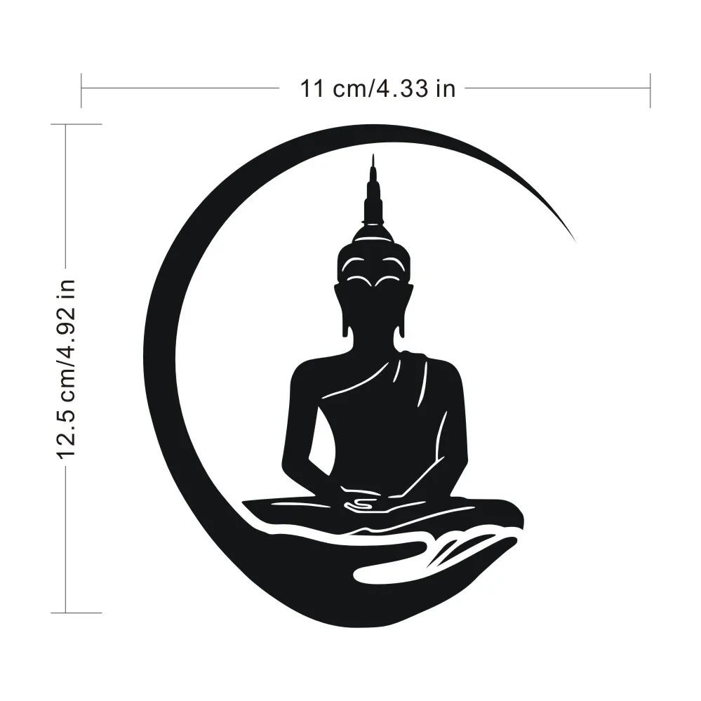 1 шт. забавные статуи Будды автомобильная наклейка стикер для автомобиля