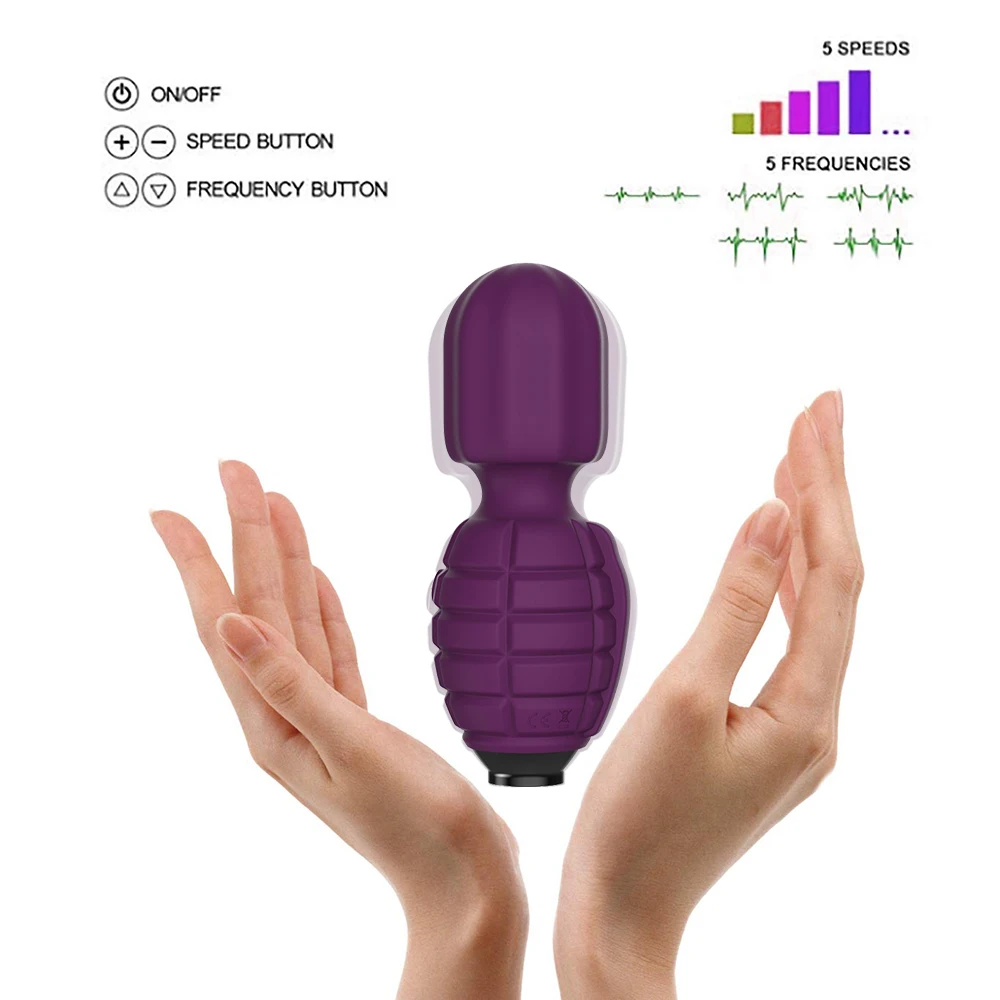 Мини-игрушки для секса вибратор AV в виде волшебной палочки перезаряжаемый